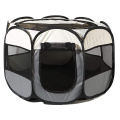 Pet gato cão colapsível playpen com tampa removível